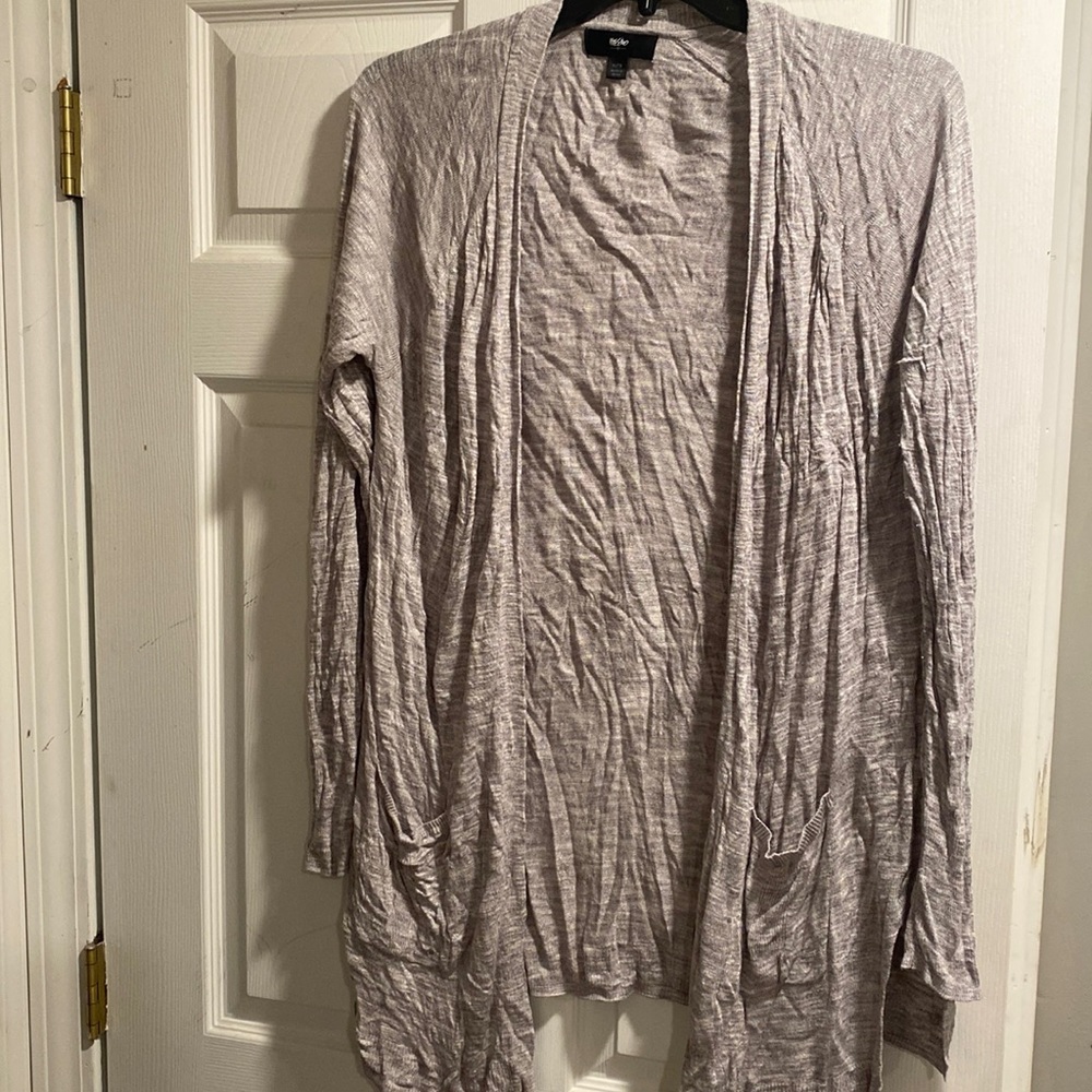 Gray cardigan